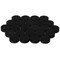 Gardenised 24-Pack Pot Feet - Solid Rubber Risers with Non-Slip Grip for Outdoor & Indoor Planters Flower Pots and Containers - Prevents Stains Rot and Moisture Damage on Wood Cement and Tile Surfaces